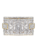 Mens Baguette Diamond Pinky Ring  | 1.76 Carats | 10.5 Grams