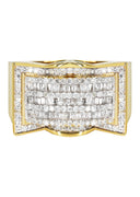 Mens Baguette Diamond Pinky Ring  | 1.78 Carats | 8.5 Grams