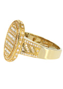 Mens Baguette Diamond Pinky Ring  | 1.19 Carats | 7.8 Grams