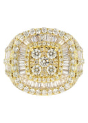 Mens Baguette Diamond Pinky Ring  | 7.71 Carats | 14.9 Grams