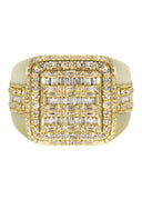 Mens Baguette Diamond Pinky Ring  | 1.75 Carats | 10.7 Grams