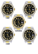 Gold & Steel Rolex Datejust Watch 16233 for Men | 36Mm | Black Roman Dial | Oyster Band
