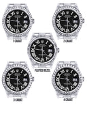 Diamond Mens Rolex Datejust Watch 16200 | 36Mm | Black Roman Numeral Dial | Oyster Band