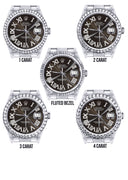 Diamond Mens Rolex Datejust Watch 16200 | 36Mm | Custom Dark Brown Roman Numeral Dial | Oyster Band