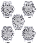 Diamond Mens Rolex Datejust Watch 16200  | 36MM | Full Diamond Roman Dial | Oyster Band