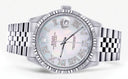 Mens Rolex Datejust Watch 16200  | 36Mm | Mother of Pearl Roman Dial | Jubilee Band