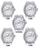 Diamond Mens Rolex Datejust Watch 16200 | 36Mm | Diamond Rolex Textured Roman Numeral Dial | Oyster Band