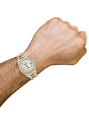 Gold & Steel Rolex Datejust Watch 16233 for Men | 36Mm | White Roman Dial | Oyster Band