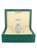 Gold & Steel Rolex Datejust Watch 16233 for Men | 36Mm | White Roman Dial | Oyster Band