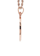 10K/14K Rose Gold Large Round Picture Pendant Necklace