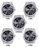 Diamond Mens Rolex Datejust Watch 16200 | 36Mm | Graphite Diamond Dial | Jubilee Band