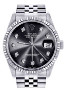 Womens Rolex Datejust Watch 16200  | 36Mm | Chrome Dial | Fluted Bezel | Jubilee Band