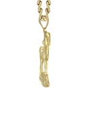 10K Yellow Gold Rope Chain & Gold Ram Pendant | Appx. 13.8 Grams