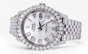 Diamond Iced Out Rolex Datejust 41 | 25 Carats Of Diamonds | Custom Silver Diamond Dial | Jubilee Band