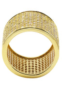 Mens Gold Plated Eternity Ring | 10 Grams
