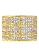 Mens Gold Plated Eternity Ring | 10 Grams