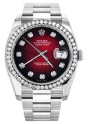 New Style | Rolex Datejust Watch | 36Mm | Red Black Dial | Oyster Band