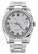 New Style | Rolex Datejust Watch | 36Mm | Diamond Roman Dial | Oyster Band