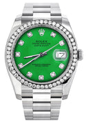 New Style | Rolex Datejust Watch | 36Mm | Green Dial | Oyster Band