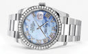 New Style | Rolex Datejust Watch | 36Mm | Blue Mother of Pearl Dial | Oyster Band