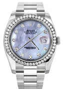 New Style | Rolex Datejust Watch | 36Mm | Dark Mother of Pearl Dial | Oyster Band