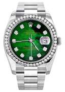 New Style | Rolex Datejust Watch | 36Mm | Green Mother of Pearl Dial | Oyster Band