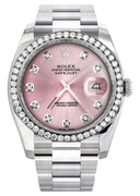 New Style | Rolex Datejust Watch | 36Mm | Pink Dial | Oyster Band