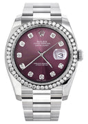 New Style | Rolex Datejust Watch | 36Mm | Purple Dial | Oyster Band