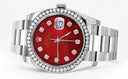 New Style | Rolex Datejust Watch | 36Mm | Red Dial | Oyster Band