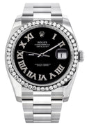 New Style | Rolex Datejust Watch | 36Mm | Black Roman Dial | Oyster Band