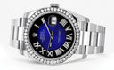 New Style | Rolex Datejust Watch | 36Mm | Blue Black Roman Dial | Oyster Band