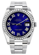 New Style | Rolex Datejust Watch | 36Mm | Royal Blue Roman Dial | Oyster Band