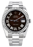 New Style | Rolex Datejust Watch | 36Mm | Dark Brown Roman Dial | Oyster Band