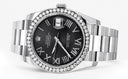 New Style | Rolex Datejust Watch | 36Mm | Black Roman Dial | Oyster Band