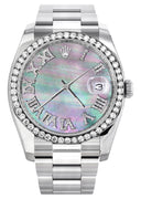 New Style | Rolex Datejust Watch | 36Mm | Roman Mother of Pearl Dial | Oyster Band