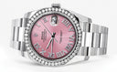 New Style | Rolex Datejust Watch | 36Mm | Pink Roman Dial | Oyster Band