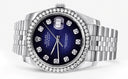 New Style | Hidden Clasp | Mens Rolex Datejust Watch | 36Mm | Blue Dial | Jubilee Band