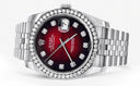 New Style | Hidden Clasp | Rolex Datejust Watch | 36Mm | Red Dial | Jubilee Band