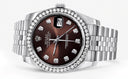 New Style | Hidden Clasp | Diamond Rolex Datejust Watch | 36MM | Chocolate Diamond Dial | Jubilee Band