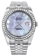 New Style | Hidden Clasp | 36Mm | Rolex Datejust Watch | Mother of Pearl Dial | Jubilee Band