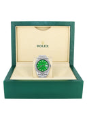 New Style | Hidden Clasp | Rolex Datejust Watch | 36Mm | Green Dial | Jubilee Band
