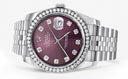 New Style | Hidden Clasp | Rolex Datejust Watch | 36Mm | Purple Dial | Jubilee Band