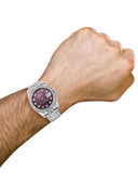 New Style | Hidden Clasp | Rolex Datejust Watch | 36Mm | Purple Dial | Jubilee Band