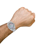 New Style | Hidden Clasp | Diamond Rolex Datejust  Watch | 36Mm | Dark Mother Of Pearl Dial | Roman Numeral | Jubilee Band