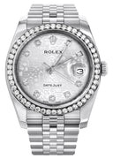New Style | Hidden Clasp | Diamond Rolex Datejust Watch | 36 MM | Diamond Rolex Textured Jubilee Dial | Jubilee Band
