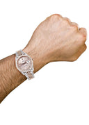 Diamond Rolex Datejust 41 Two Tone Rose Gold And Steel | 14 Carats