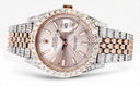 Diamond Rolex Datejust 41 Two Tone Rose Gold And Steel | 14 Carats