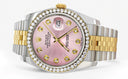 New Style | Hidden Clasp | Gold Rolex Datejust Watch | 36Mm | Pink Dial | Jubilee Band