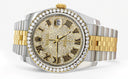 New Style | Hidden Clasp | Diamond Gold Rolex Watch For Men | 36MM | Full Diamond Roman Dial | Jubilee Band