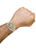 New Style | Hidden Clasp | Diamond Gold Rolex Watch For Men | 36MM | Full Diamond Roman Dial | Jubilee Band